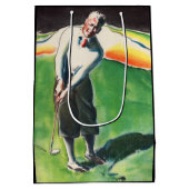 1934 golfprint medium cadeauzakje (Achterkant)