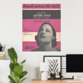 1934 Handen aan tafel Poster (Thuiskantoor)