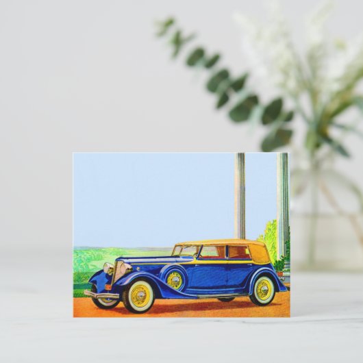 1934 Lincoln model KA Briefkaart (Staand voorkant)