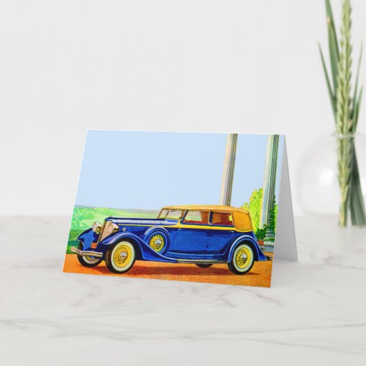 1934 Lincoln model KA Kaart (Voorkant)