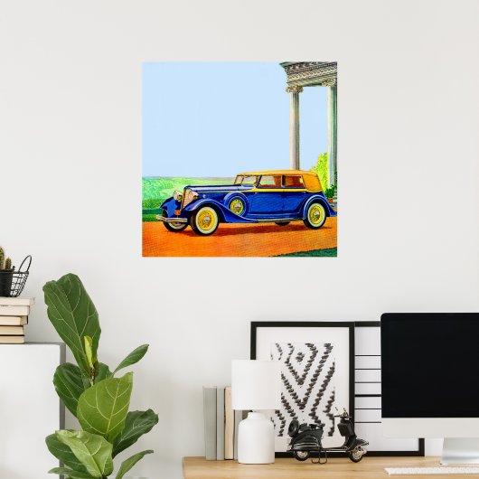 1934 Lincoln model KA Poster (Thuiskantoor)