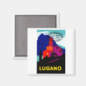 1934 Lugano Philatelic Poster Magneet (Voorkant / Achterkant)