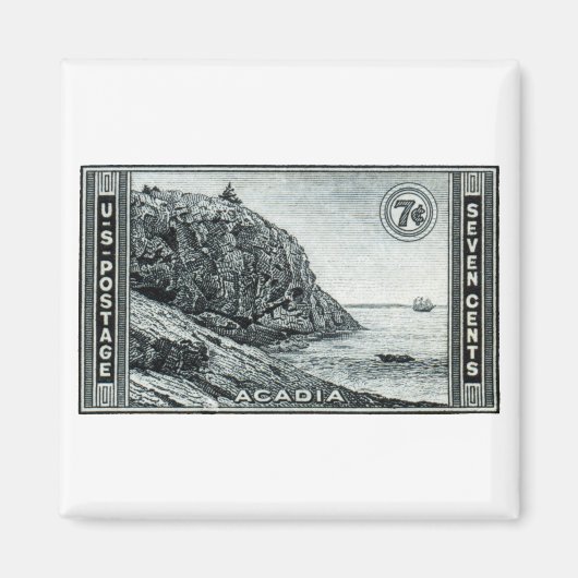 1934 Nationaal park Acadia Magneet (Voorkant)