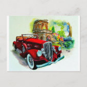 1934 Pierce Arrow Briefkaart (Voorkant)