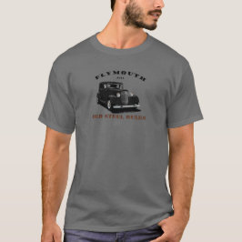 1934 Plymouth. Chrysler. Mopar. Black Hotrod 34. T-shirt