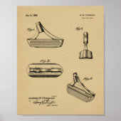 1934 Putter Golf Club Patent Art Drawing Print (Voorkant)
