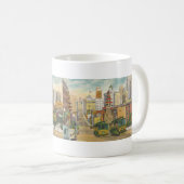 1934 San Francisco, CA linnen briefkaart Koffiemok (Voorkant rechts)