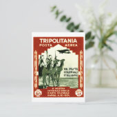 1934 Tripolitania 80 centesimi-stempel Briefkaart (Staand voorkant)