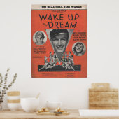 1934 Wakker worden en dromen Poster (Keuken)