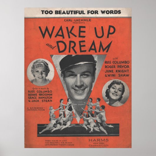 1934 Wakker worden en dromen Poster (Voorkant)