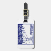 1935 Amerikaanse raketpost Bagagelabel (Voorkant verticaal)