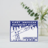 1935 Amerikaanse raketpost Briefkaart (Staand voorkant)