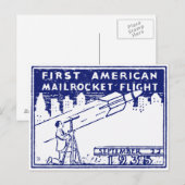 1935 Amerikaanse raketpost Briefkaart (Voorkant / Achterkant)