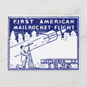 1935 Amerikaanse raketpost Briefkaart