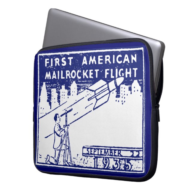 1935 Amerikaanse raketpost Laptop Sleeve (Voorkant Links)