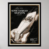 1935 Auburn Boat Tail Speedster Deco Poster (Voorkant)