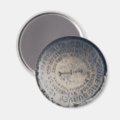 1935 Azimuth Survey Mark Magneet (Voorkant / Achterkant)