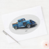 1935 Blue Pickup Truck sticker (Envelop)