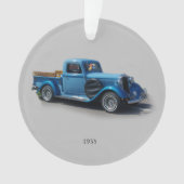 1935 Blue Truck acrylornament Ornament (voorkant)