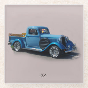 1935 Blue Truck glass onderzetter