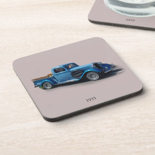 1935 Blue Truck set van 6 onderzetters (Linkerzijde)