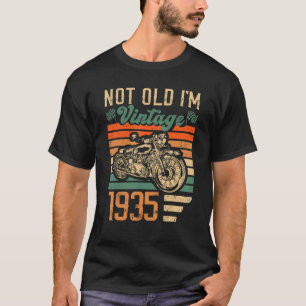 1935 Classic Motorcycle 87 jaar oud Geboorte T-shirt