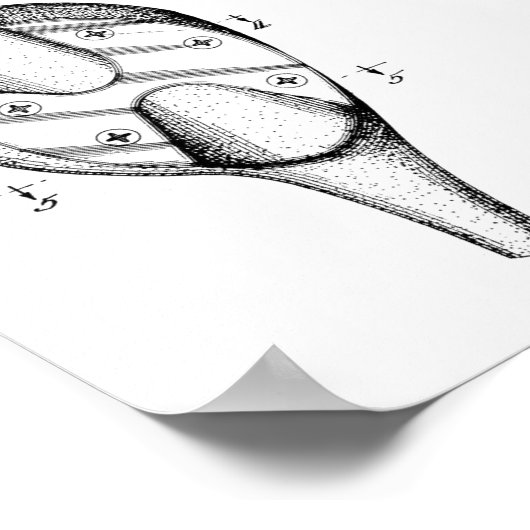 1935 Driver Golf Club Patent Art Drawing Print (Hoek)