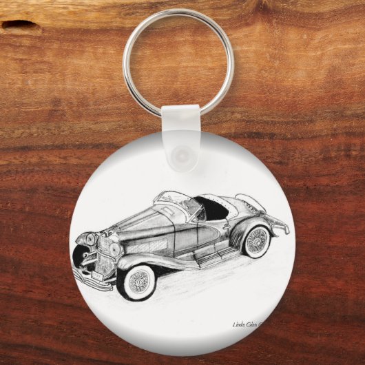 1935 Duesenberg SSJ Roadster Sleutelhanger (Voorkant)