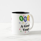 1935 een grote jaardag tweekleurige koffiemok (Voorkant rechts)