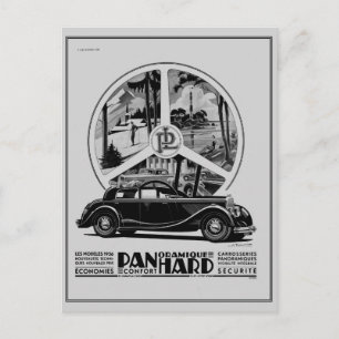  1935 Franse iconische autokunst deco en Briefkaart