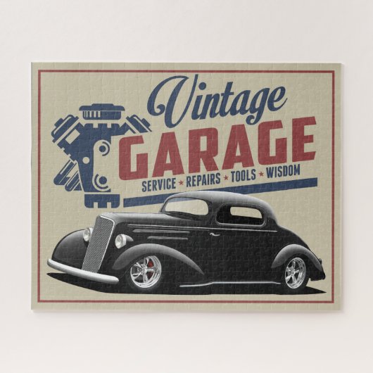 1935  Garage Jigzaag Puzzle Legpuzzel (Horizontaal)