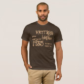 1935 Geboortedag: 80ste  Brew Cadeau T-shirt (Voorkant volledig)