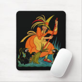 1935 Halloween Witch met Katten Mousepad Muismat (Met muis)