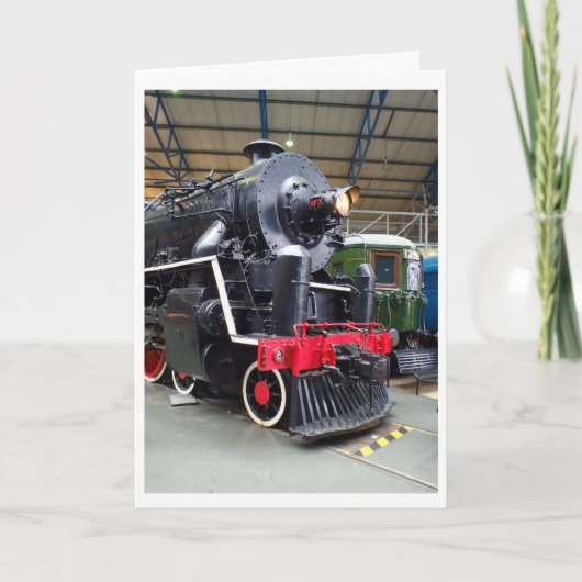 1935 KF7 Steam Locomotive Birthday Kaart (Voorkant)