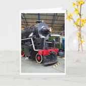 1935 KF7 Steam Locomotive Birthday Kaart (Gele Bloem)