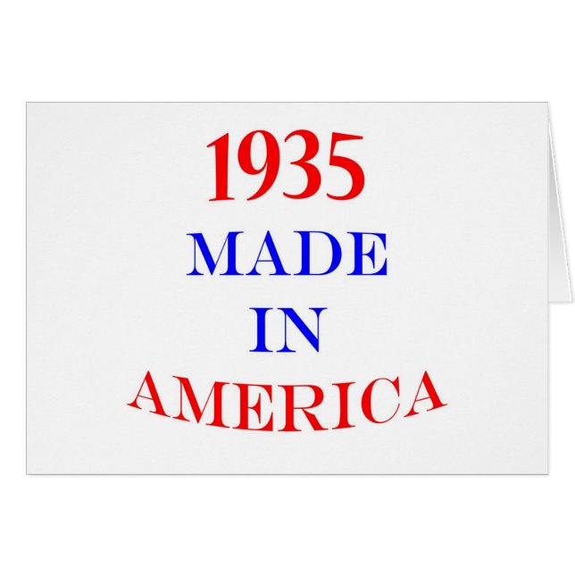 1935 Made in America (Voorkant Horizontaal)