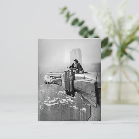 1935 MARGARET BOURKE NEW YORK CITY  PHOTO BRIEFKAART (Staand voorkant)