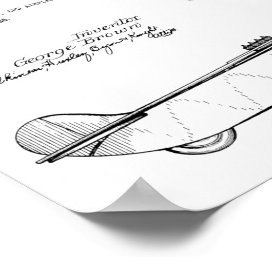 1935 Tekening van vliegtuigpatenten voor vliegende Poster (Hoek)