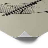 1935 Tekening van vliegtuigpatenten voor vliegende Poster (Hoek)