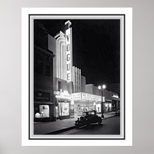 1935 theater LA Vogue Poster