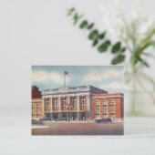 1936 Atlantic City Train Station PRSL Briefkaart (Staand voorkant)