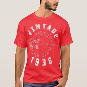 1936 Birthday Limited Edition Guitar Music T-shirt