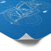 1936  blauwdruk voor fietspatronen afdrukken poster (Hoek)