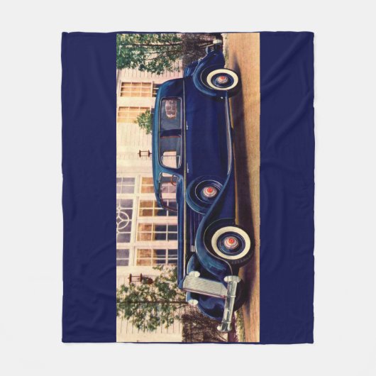 1936 blauwe verpakking fleece deken (Voorkant)