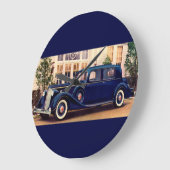 1936 blauwe verpakking grote klok (Hoek)