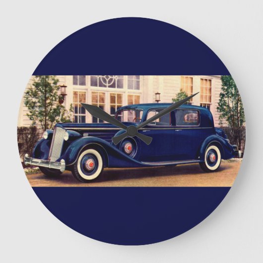 1936 blauwe verpakking grote klok (Voorkant)