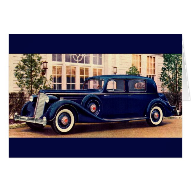 1936 blue Packard (Voorkant Horizontaal)