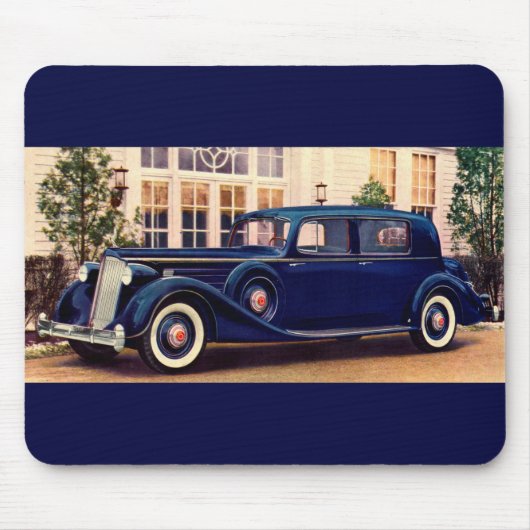 1936 blue Packard Muismat (Voorkant)