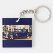 1936 blue Packard Sleutelhanger (Achterkant)