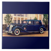 1936 blue Packard Tegeltje (Voorkant)